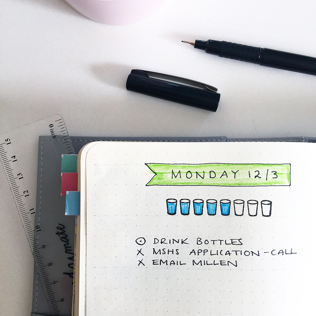How To Create A Mini Habit Tracker In Your Bullet Journal Using Stamps